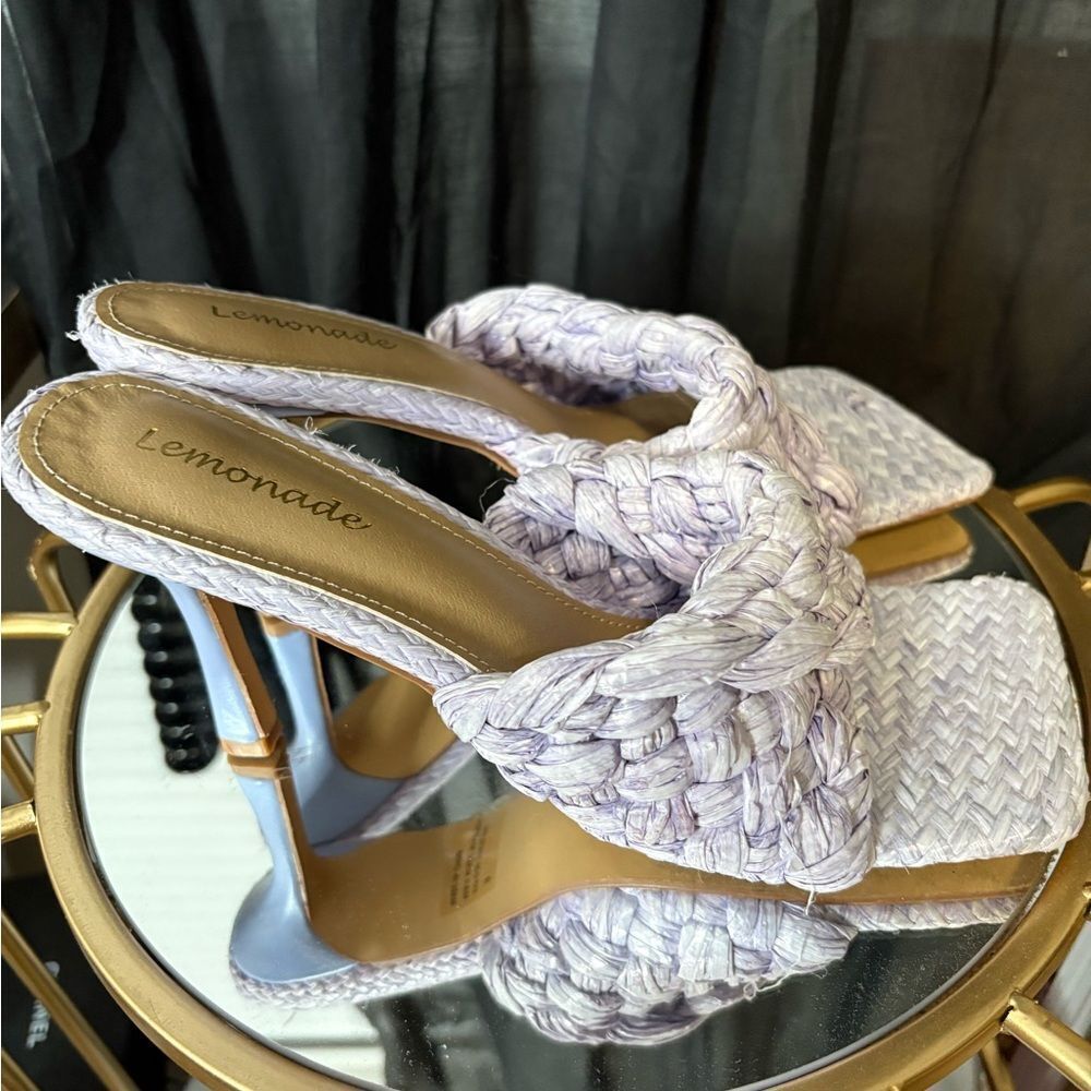 Lemonade Raffia Heels - Picture 4 of 5